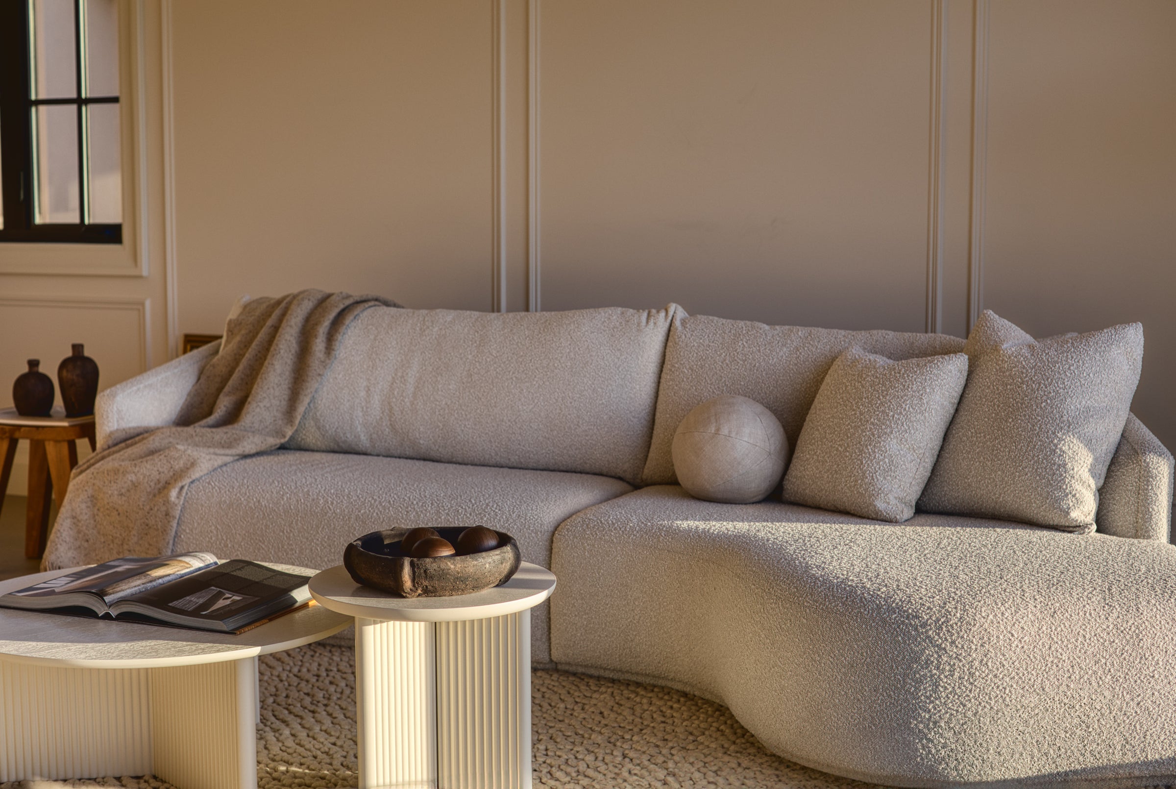 Curvaceous, comfortable and oh-so refined, the Mallo is a warm hug from your most put-together friend. (How does she do it?)