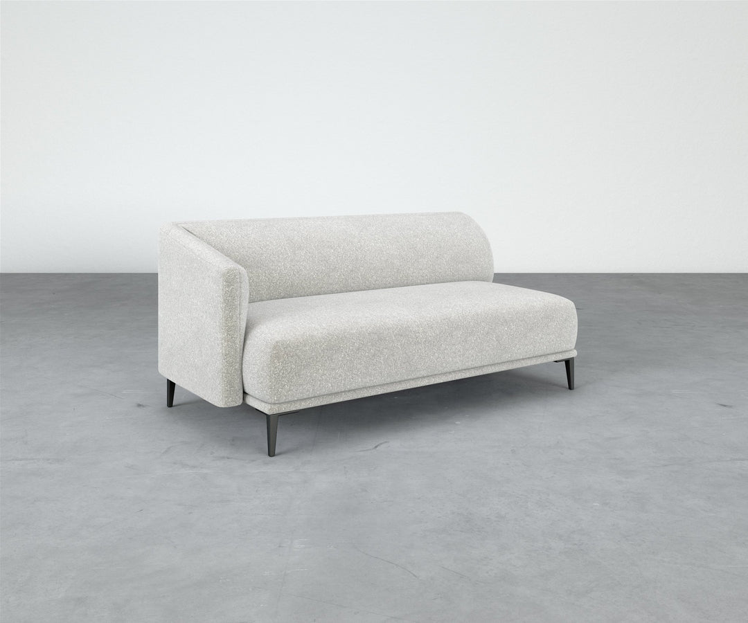 Formal Mallo One-Arm Sofa 69" - Modular Component #base_metal-stiletto-legs