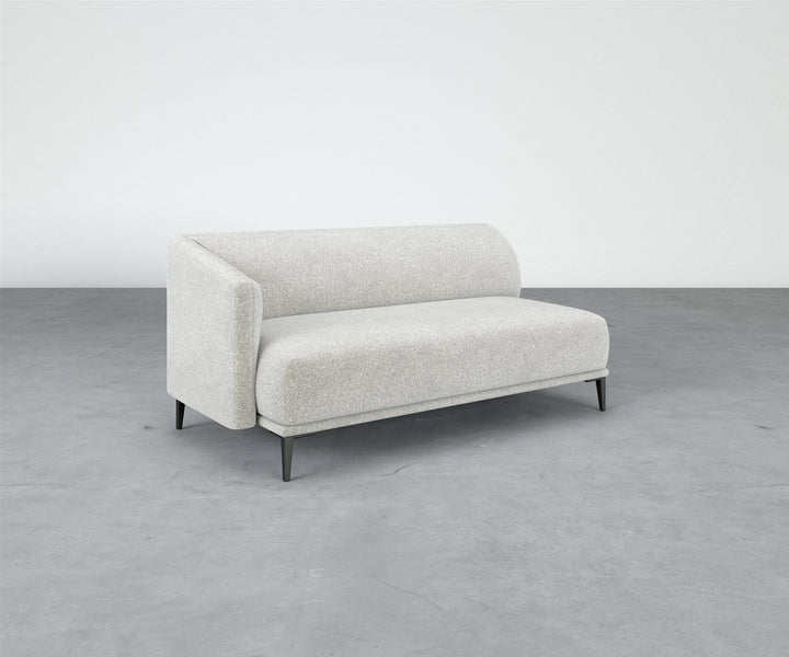 Formal Mallo One-Arm Sofa 69" - Modular Component #base_metal-stiletto-legs