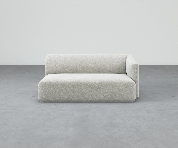 Formal Mallo One-Arm Sofa 69" - Modular Component #base_recessed-fabric-wrapped