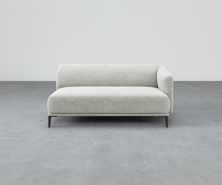 Formal Mallo One-Arm Sofa 69" - Modular Component #base_metal-stiletto-legs