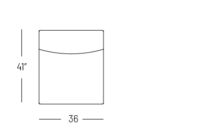 Jumbalow Armless Chair - Modular Component