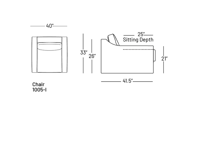 Alloetta One-Arm Chair - Modular Component