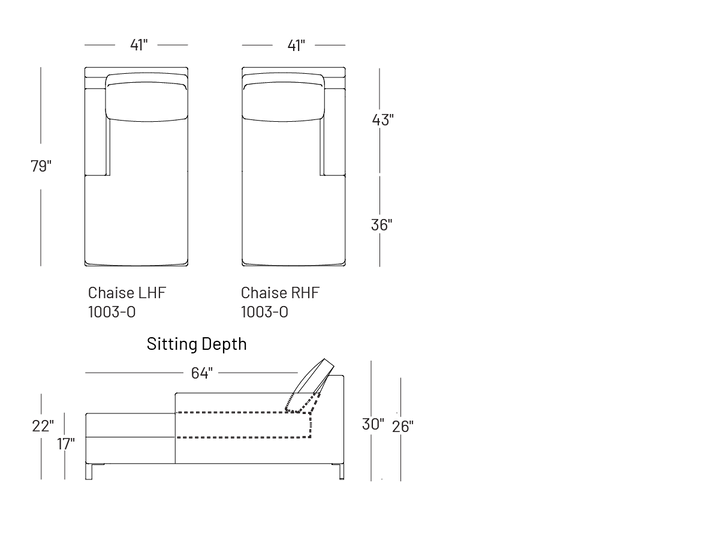 Brightside Chaise - Modular Component