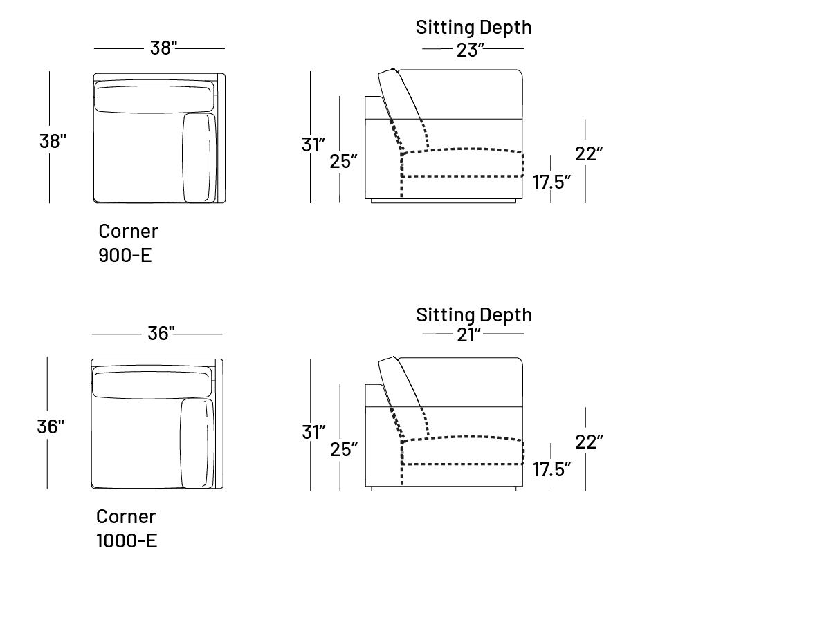 Coasty Corner Chair - Modular Component