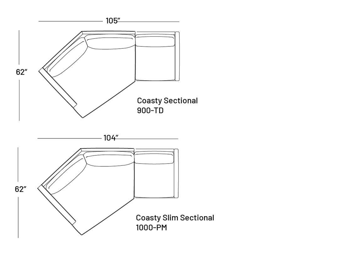 Coasty Sectional 105" - Sectional