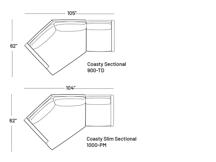 Coasty Sectional 105" - Sectional