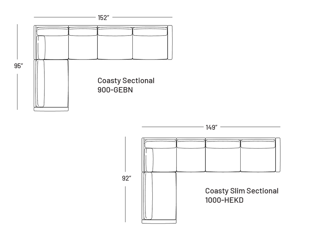 Coasty Sectional 152" - Sectional