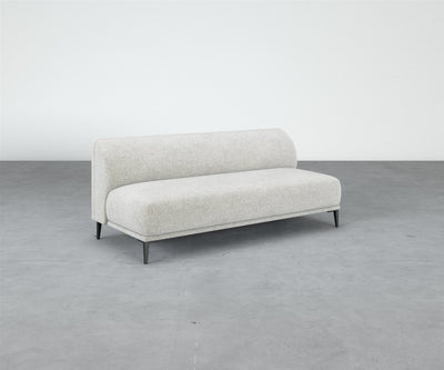 Formal Mallo Armless Sofa 77" - Modular Component #base_metal-stiletto-legs