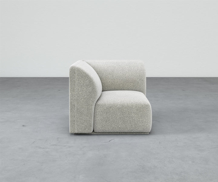 Formal Mallo Corner Chair - Modular Component #base_recessed-fabric-wrapped