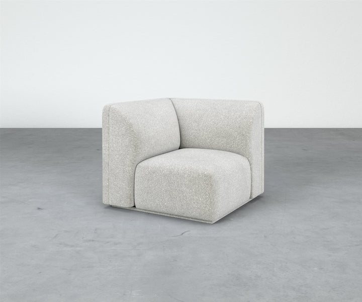 Formal Mallo Corner Chair - Modular Component #base_recessed-fabric-wrapped