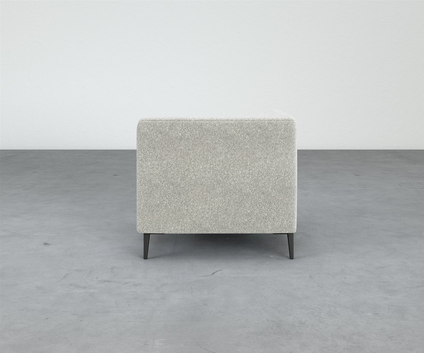 Formal Mallo Corner Chair - Modular Component #base_metal-stiletto-legs