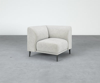 Formal Mallo Corner Chair - Modular Component #base_metal-stiletto-legs