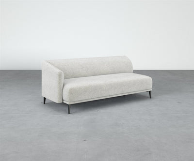 Formal Mallo One-Arm Sofa 80" - Modular Component #base_metal-stiletto-legs