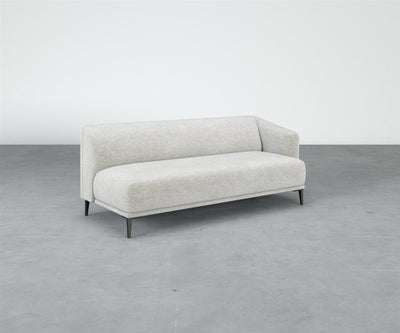 Formal Mallo One-Arm Sofa 80" - Modular Component #base_metal-stiletto-legs
