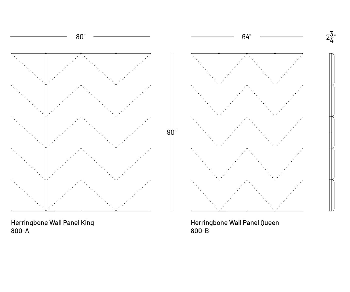 Hansem Herringbone Wall Panel - Wall Panel