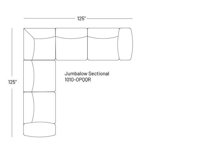 Jumbalow Juicy Sectional 123" - Sectional