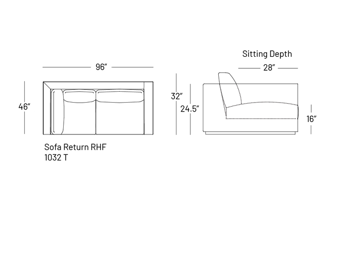 Tuxxy Sofa Return - Modular Component