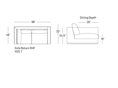 Tuxxy Sofa Return - Modular Component