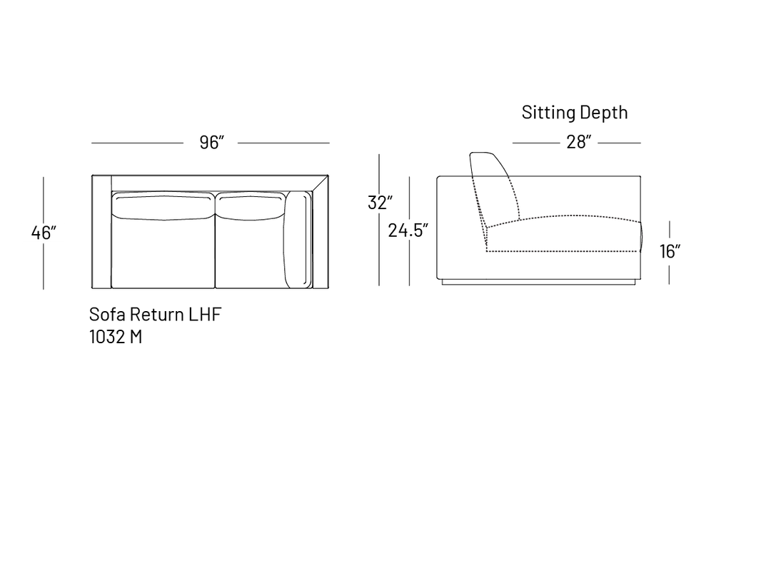Tuxxy Sofa Return - Modular Component