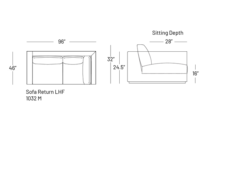 Tuxxy Sofa Return - Modular Component